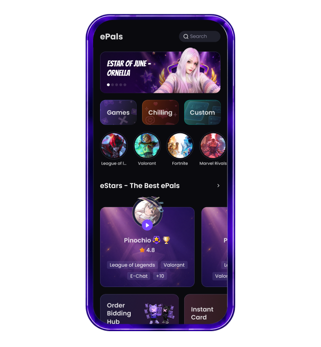 Meet Live Gaming Companions screen preview
