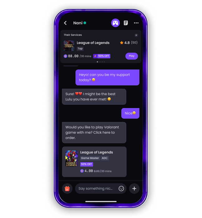 Chat with Solid Buddies screen preview