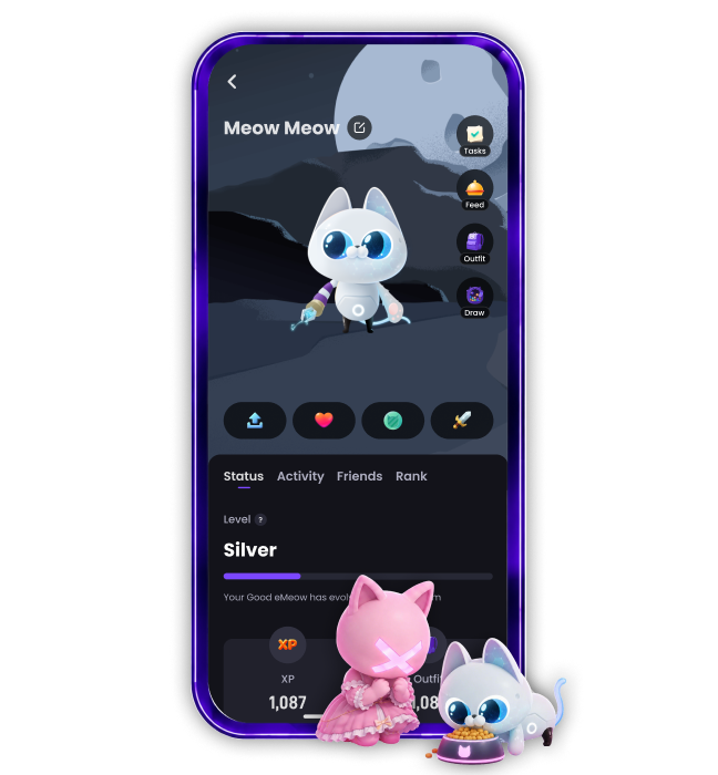 Play with Pocket Pet eMeow screen preview